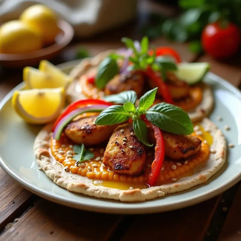Shawarma de Jackfruit y Hummus: Receta Árabe Vegana para Wrap o Bowl
