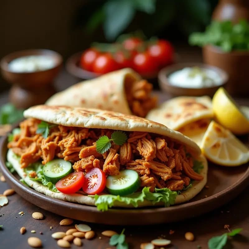 Shawarma de Jackfruit: Receta Árabe Vegana al Estilo Street Food en 30 Minutos