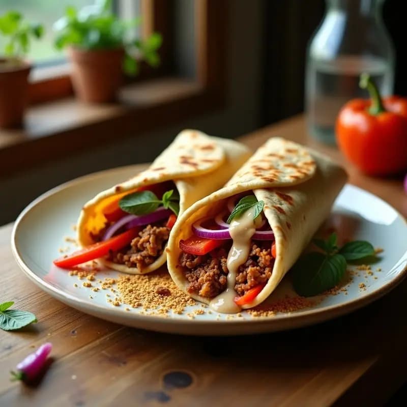 Shawarma de Jackfruit y Especias Za'atar: Receta Vegana al Estilo Sirio