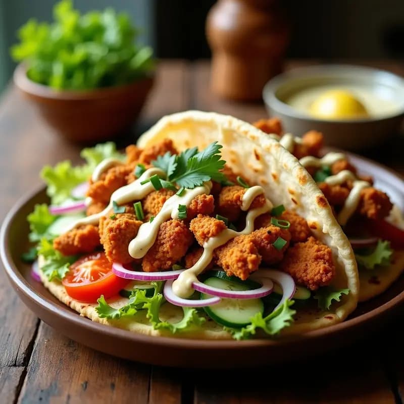 Shawarma de Pollo con Garlic Sauce: Receta Árabe en Airfryer y Alta en Proteína