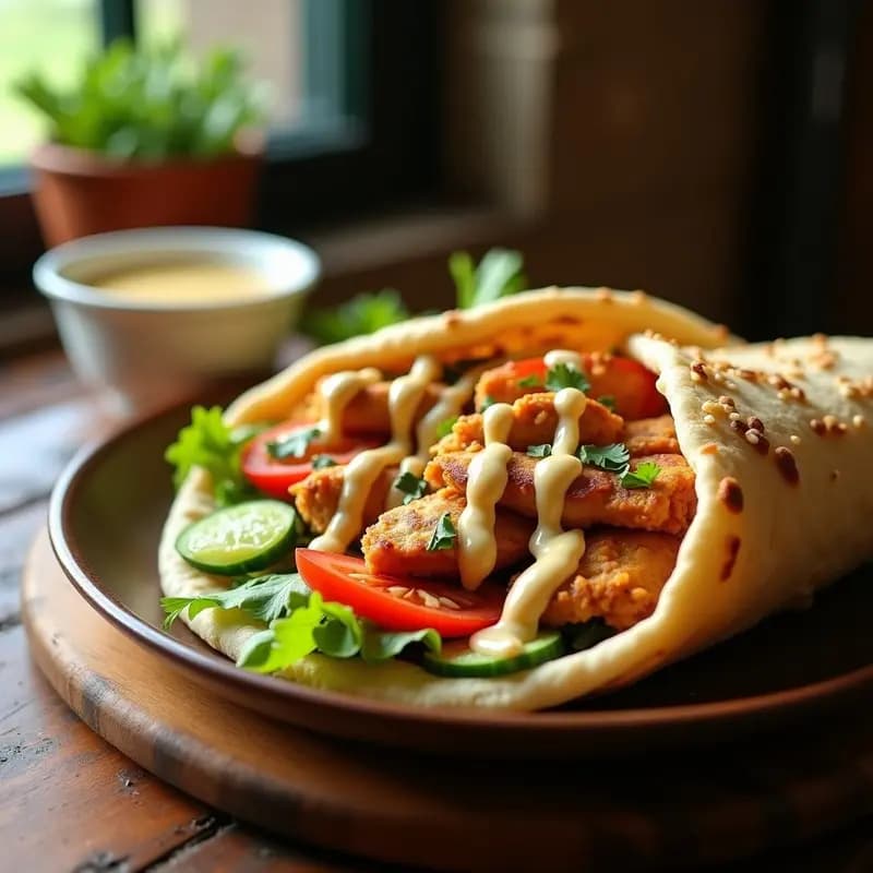 Shawarma de Pollo con Garlic Sauce: Receta Árabe en Wok con Especias Tradicionales