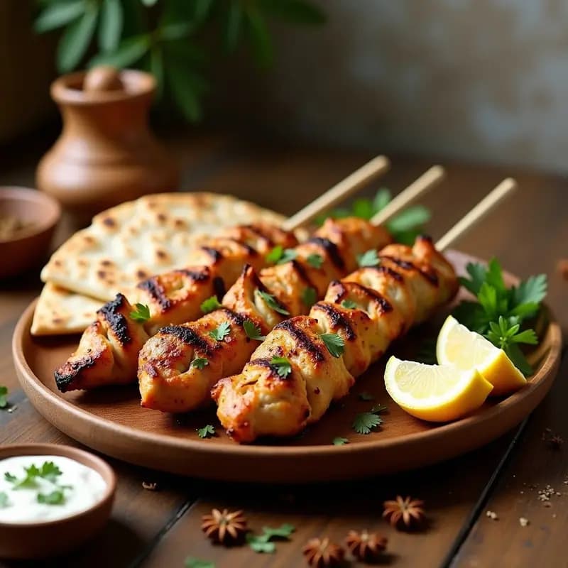 Shawarma de Pollo al Yogur y Especias Zaatar: Receta Árabe en Grill Casero