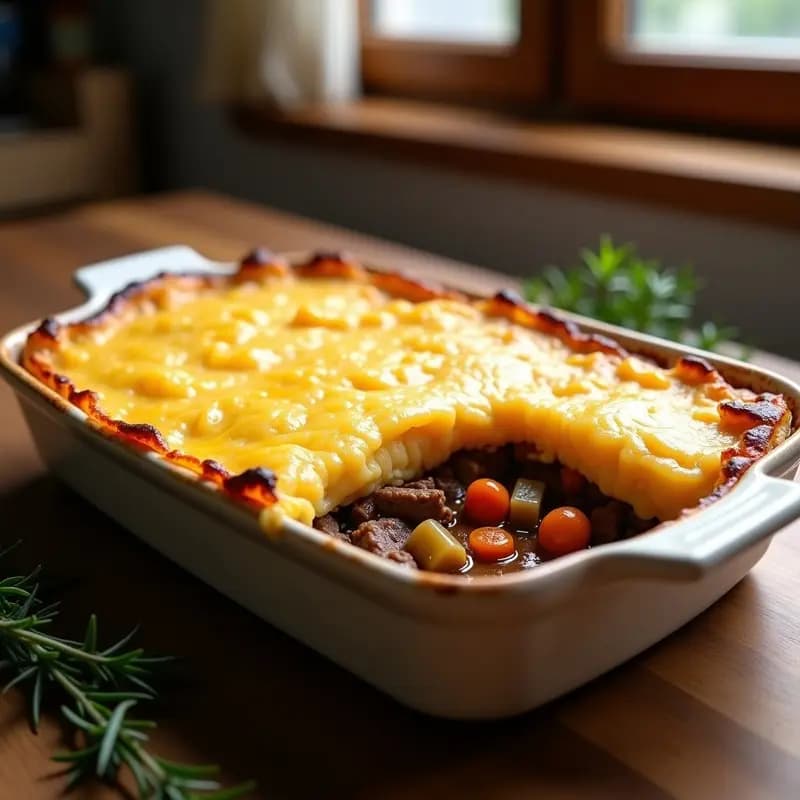 Shepherd’s Pie de Cordero y Puré de Batata: Receta Británica en Horno