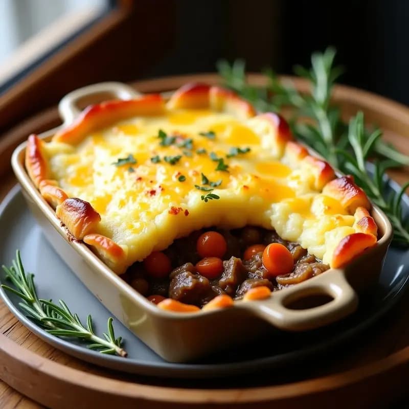 Shepherd’s Pie Británico de Cordero y Puré de Patata: Receta Reconfortante para la Family