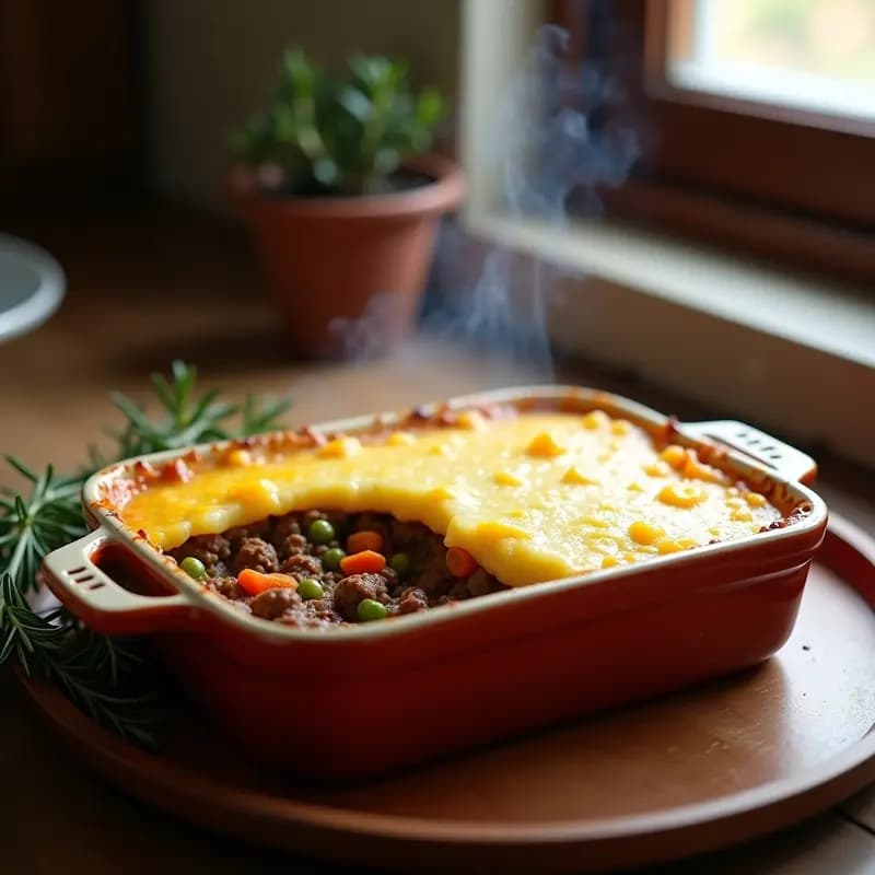 Shepherd’s Pie Británico con Carne de Cordero y Puré de Patatas: Receta de Invierno
