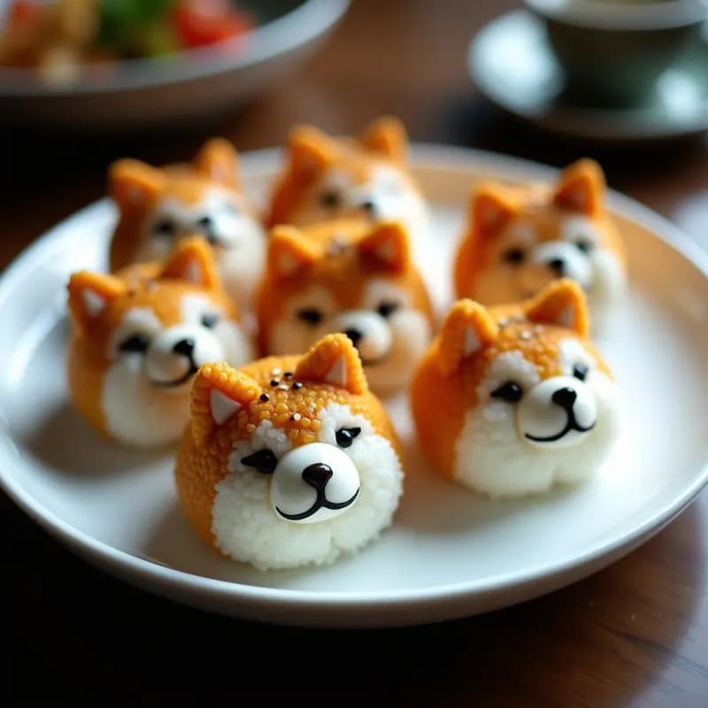 Shiba Onigiri con Trufa Negra: Bolas de Arroz Japonesas con Toque de Lujo