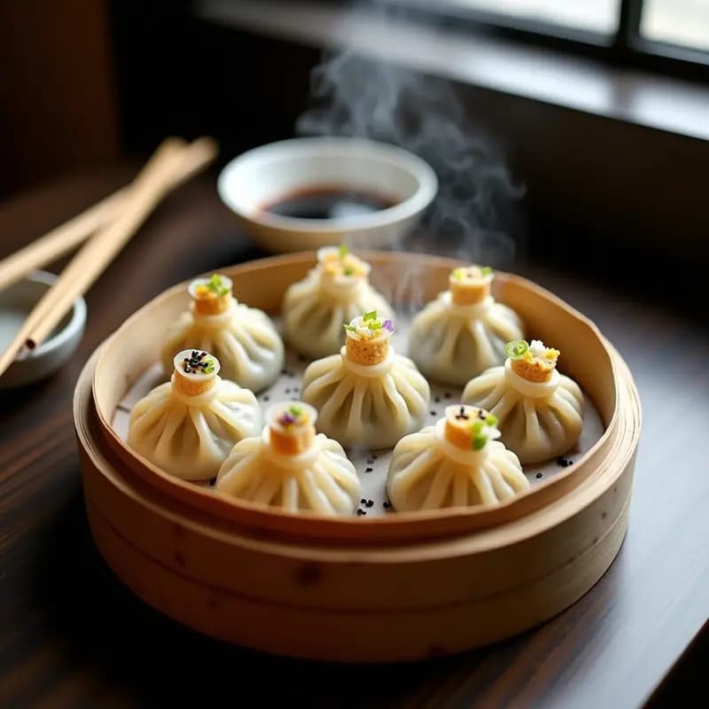Siu Mai de Hongos y Tofu: Dim Sum Chino Vegano al Vapor