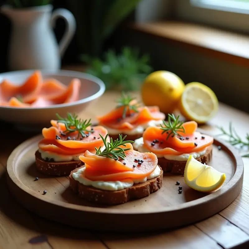 Smoor Viking de Salmón Ahumado y Pan de Centeno: Receta Nórdica en 10 Minutos