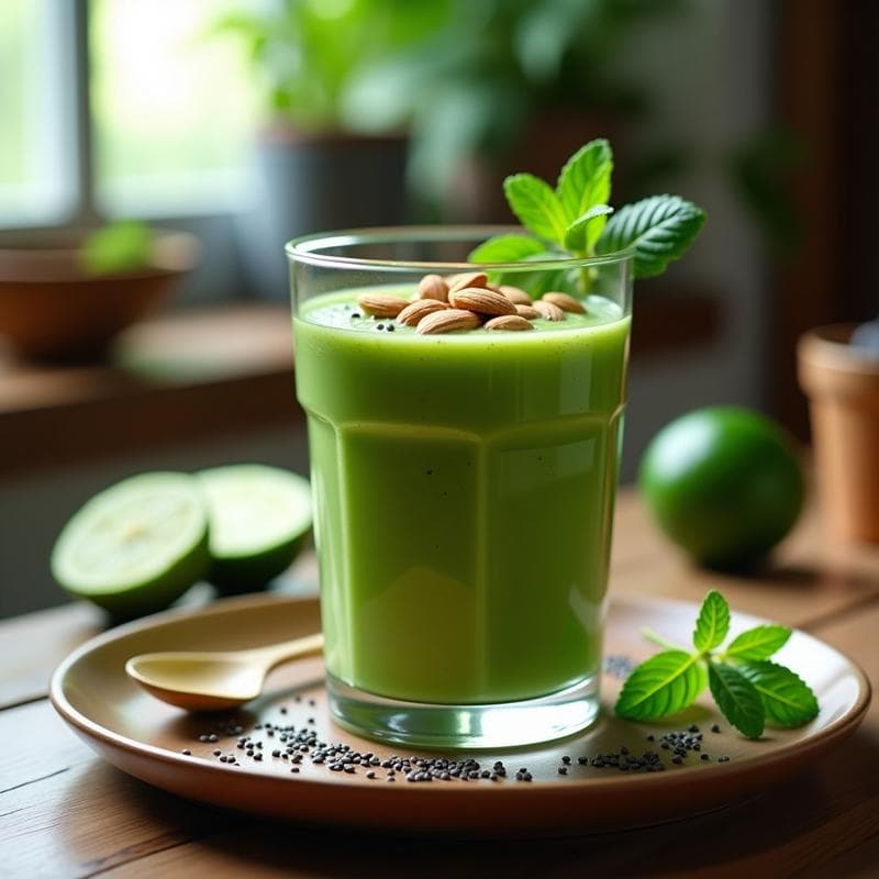 Smoothie de Acerola y Espirulina: Bebida Brasileña Energética para el Sistema Inmunológico