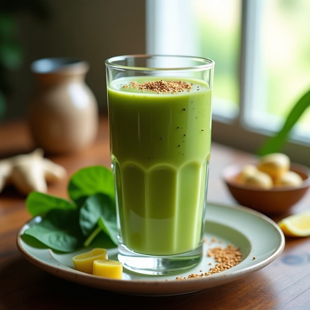 Smoothie de Acerola y Jengibre con Semillas de Hemp: Bebida Brasileña Energizante Keto