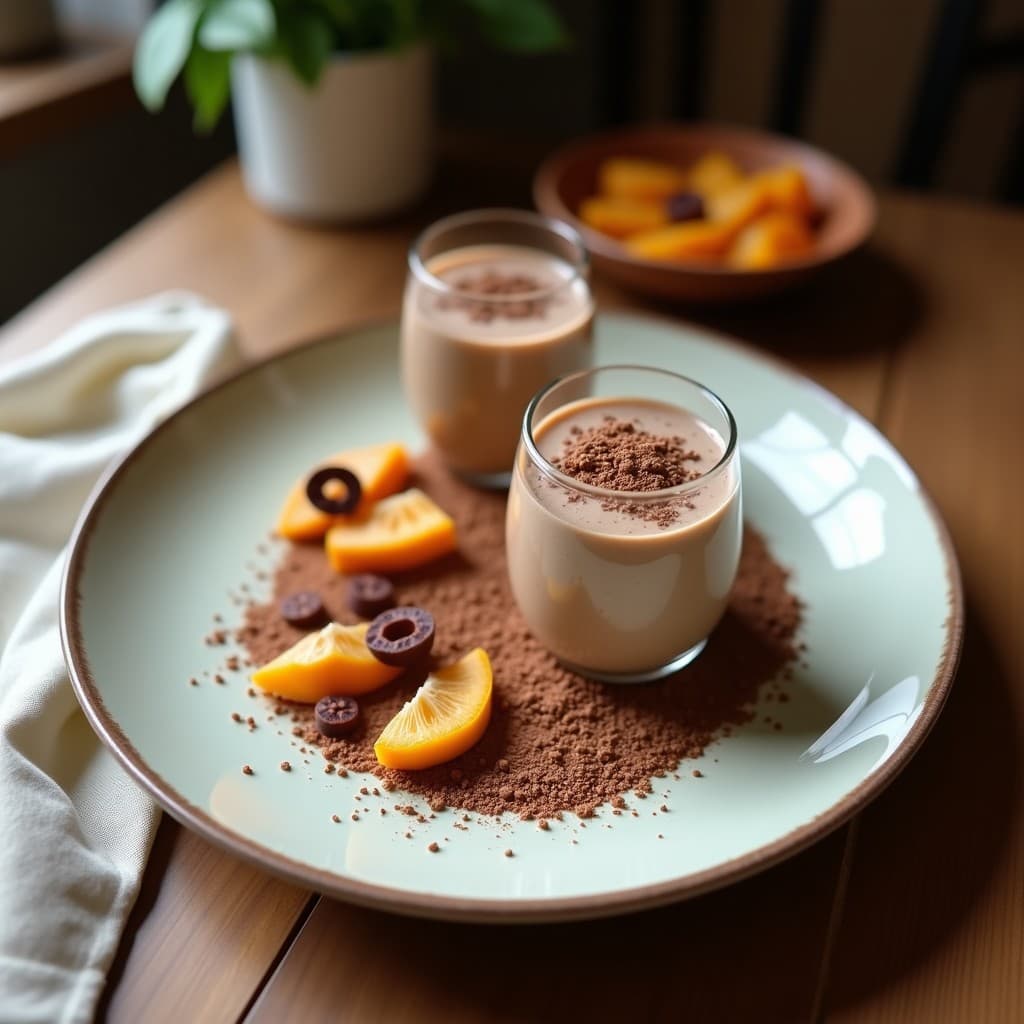 Smoothie de Aguacate y Cacao con Leche de Avena: Bebida Saciante Sin Azúcar para Desayunar