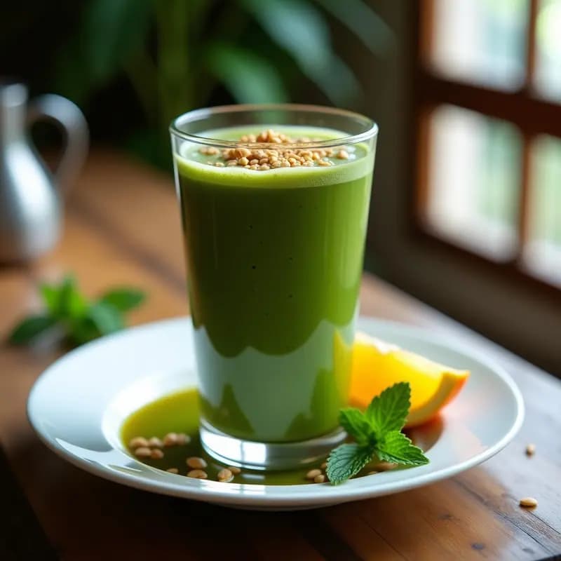 Smoothie de Alga Klamath y Maracuyá: Bebida Energética Superfood Sin Azúcar en 5 Minutos