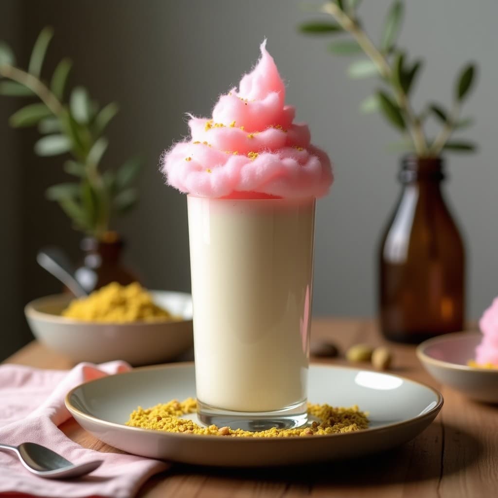 Smoothie de Algodón de Azúcar y Leche de Oveja: Bebida Griega con Toque Nostálgico