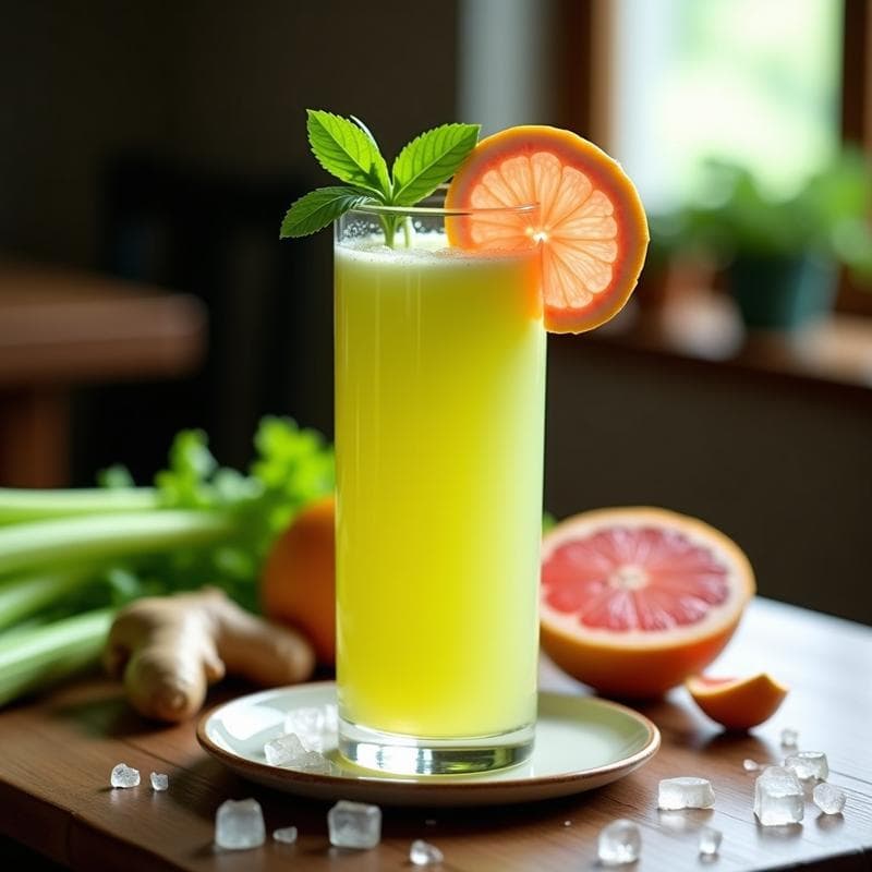 Smoothie de Apio, Pomelo y Jengibre: Bebida Desintoxicante y Quemagrasas en 5 Minutos