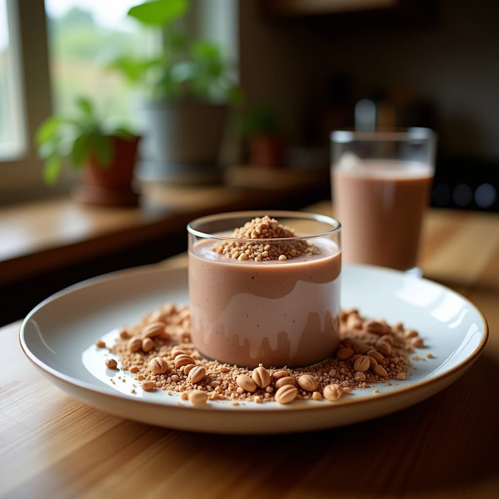 Smoothie de Avena y Cacao con Toque de Guindilla: Bebida Energética para Deportistas
