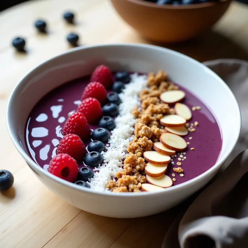 Smoothie Bowl de Açaí Morado: Receta Energética y Antioxidante en 10 Minutos