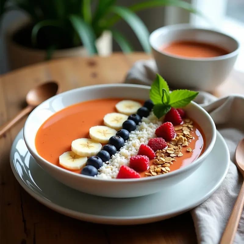 Smoothie Bowl de Acerola y Camu Camu: Receta Antioxidante en 5 Minutos para Desayunar