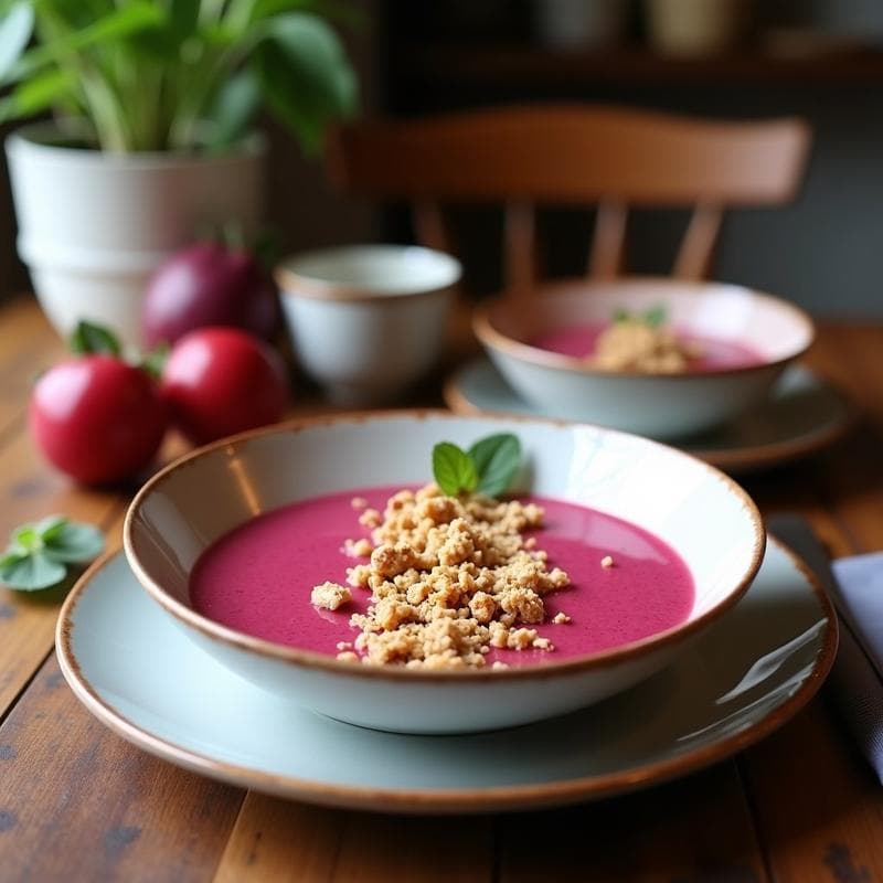 Smoothie Bowl de Acerola y Chía con Granola de Coco: Desayunomana Brasilero Antioxidante