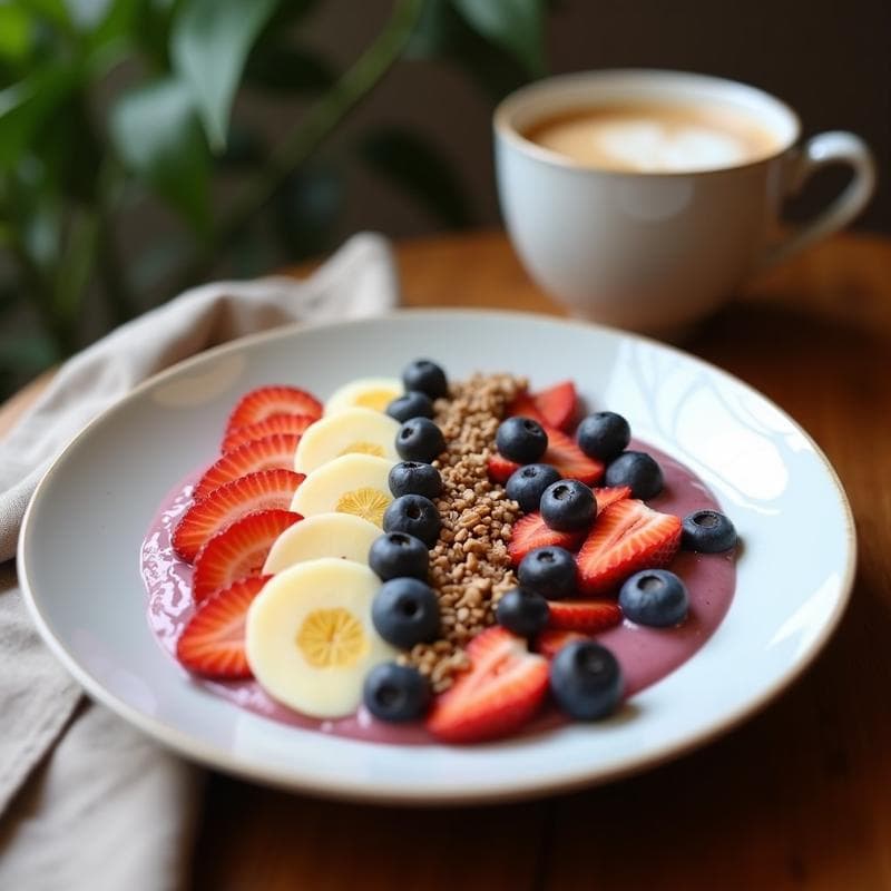 Smoothie Bowl de Café Energético: Receta Keto y Alta en Proteína para Desayunar