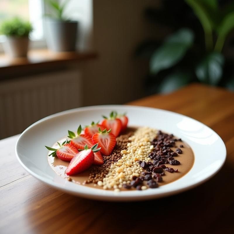 Smoothie Bowl de Café y Tahini con Banano: Receta Energética Sin Azúcar en 10 Minutos