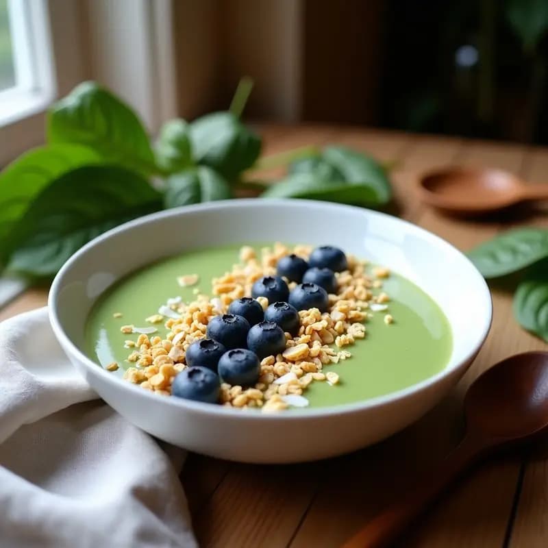 Smoothie Bowl de Maca y Ashwagandha: Receta Energética para Empezar el Día con Poder