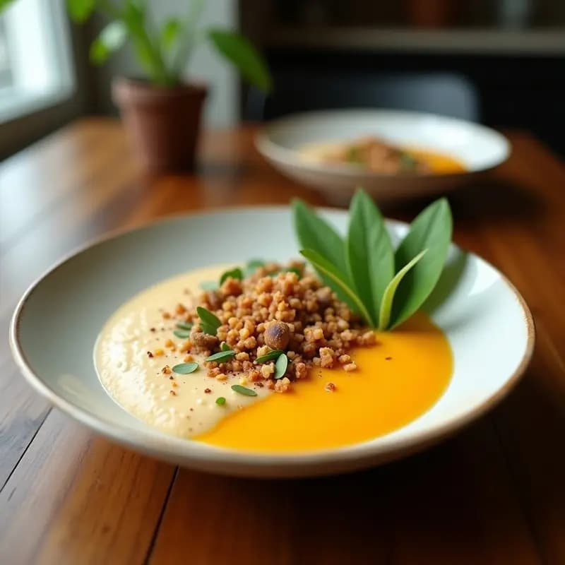 Smoothie bowl tailandés de mango y coco: Desayuno tropical y energético