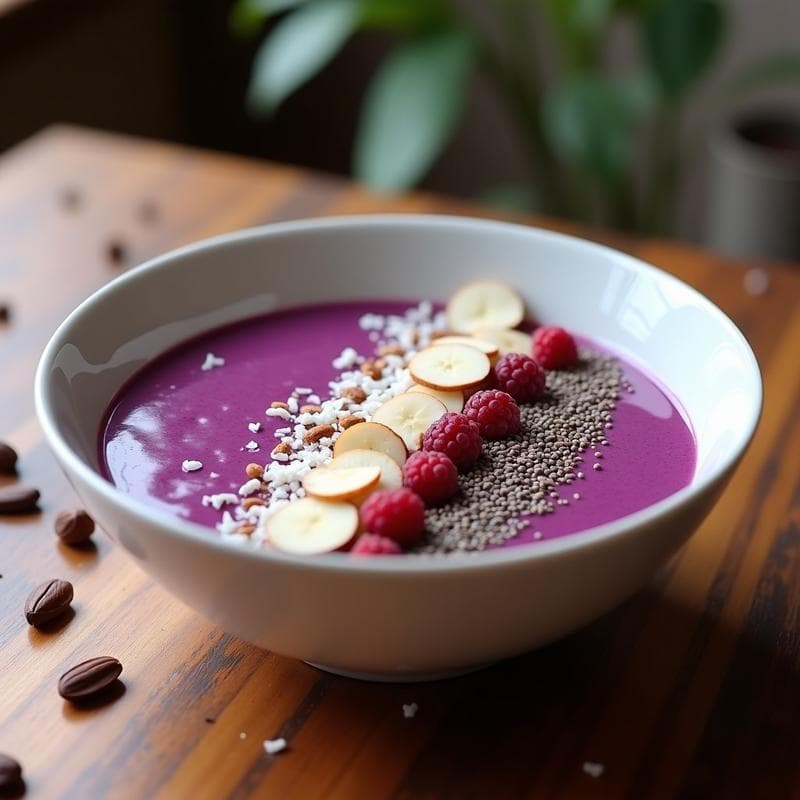 Smoothie Bowl de Remolacha y Cacao: Receta Energética y Saciante para el Desayuno