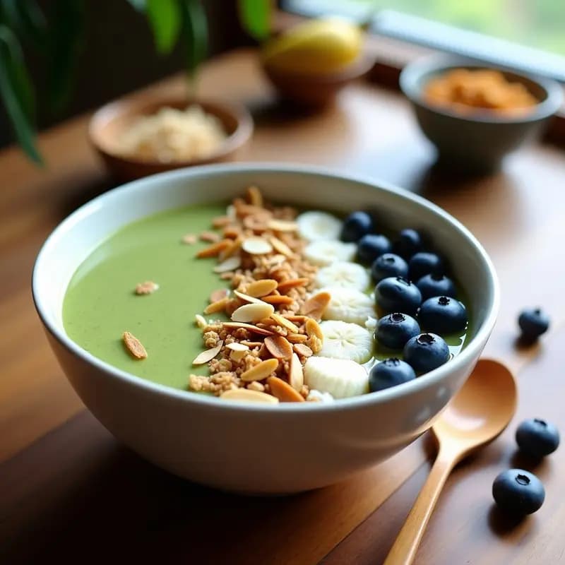 Smoothie Bowls Energéticos Veganos: Receta Alta en Proteína para Desayunos Sacientes