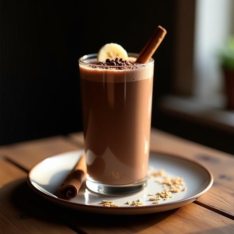 Smoothie de Cacao y Avena Nocturno: Receta Relajante para Dormir Mejor en 5 Minutos