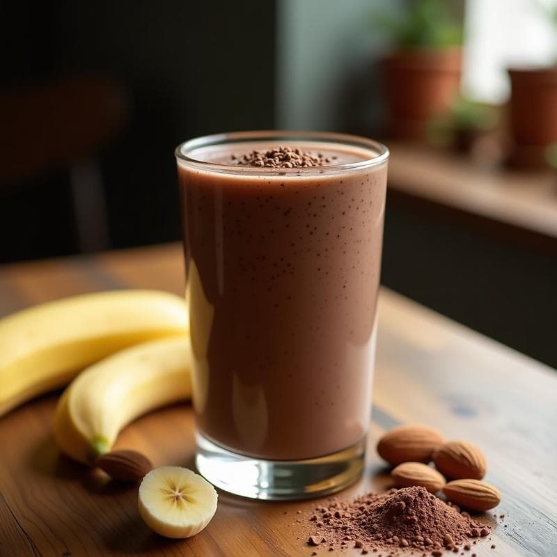 Smoothie de Cacao Crudo y Maca: Batido Energético Andino Sin Lácteos