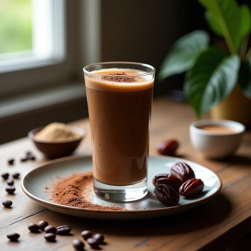 Smoothie de Café y Cacao: Receta Energética con Nuez Moscada para Despiertar