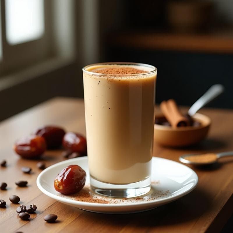 Smoothie de Café, Canela y Dátiles: Bebida Energética Keto y Sin Lácteos