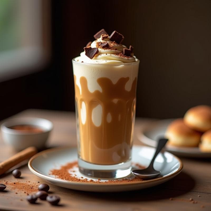 Smoothie de Café Frío con Helado de Vainilla Sin Azúcar: Bebida Keto Energizante