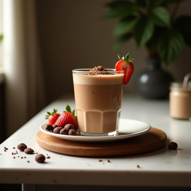 Smoothie de Café y Tofu Sedoso con Cacao: Receta Energética y Alta en Proteína para el Desayuno