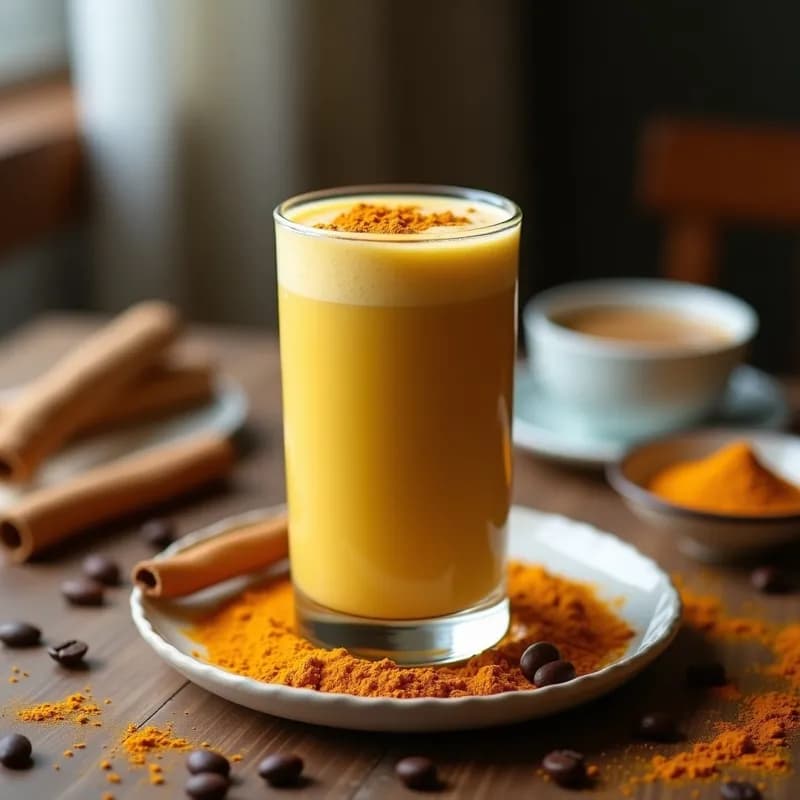 Smoothie de Café y Cúrcuma: Receta Energizante Antiinflamatoria en 5 Minutos