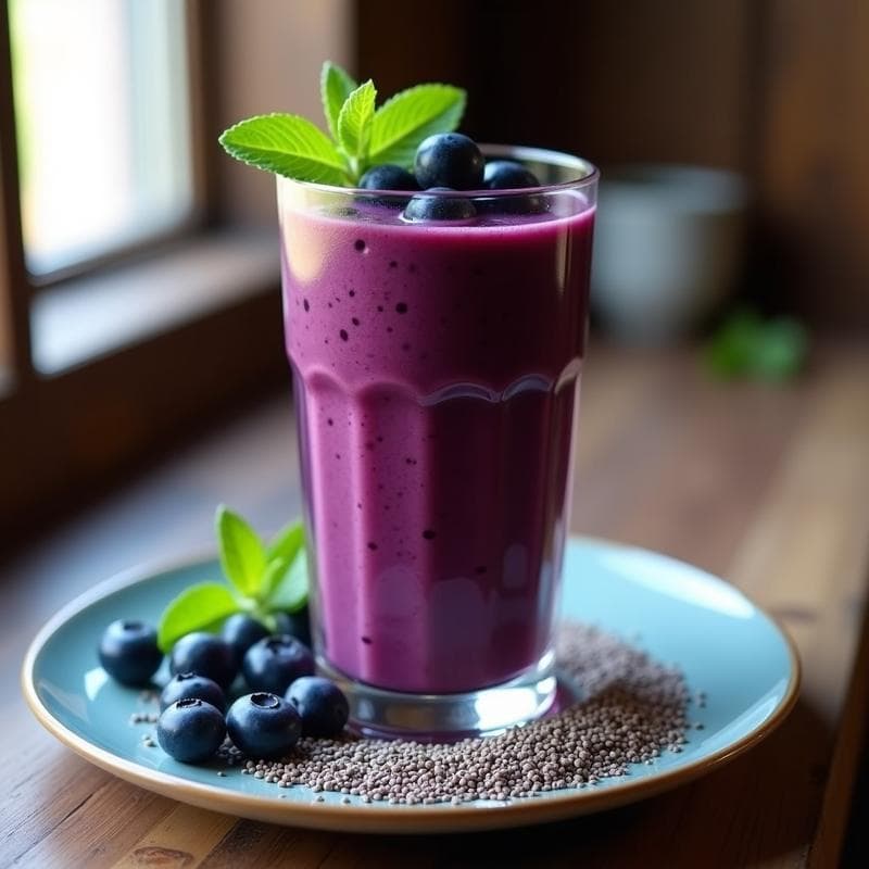 Smoothie de Camu Camu y Arándanos: Bebida Peruana Alta en Vitamina C y Antioxidantes