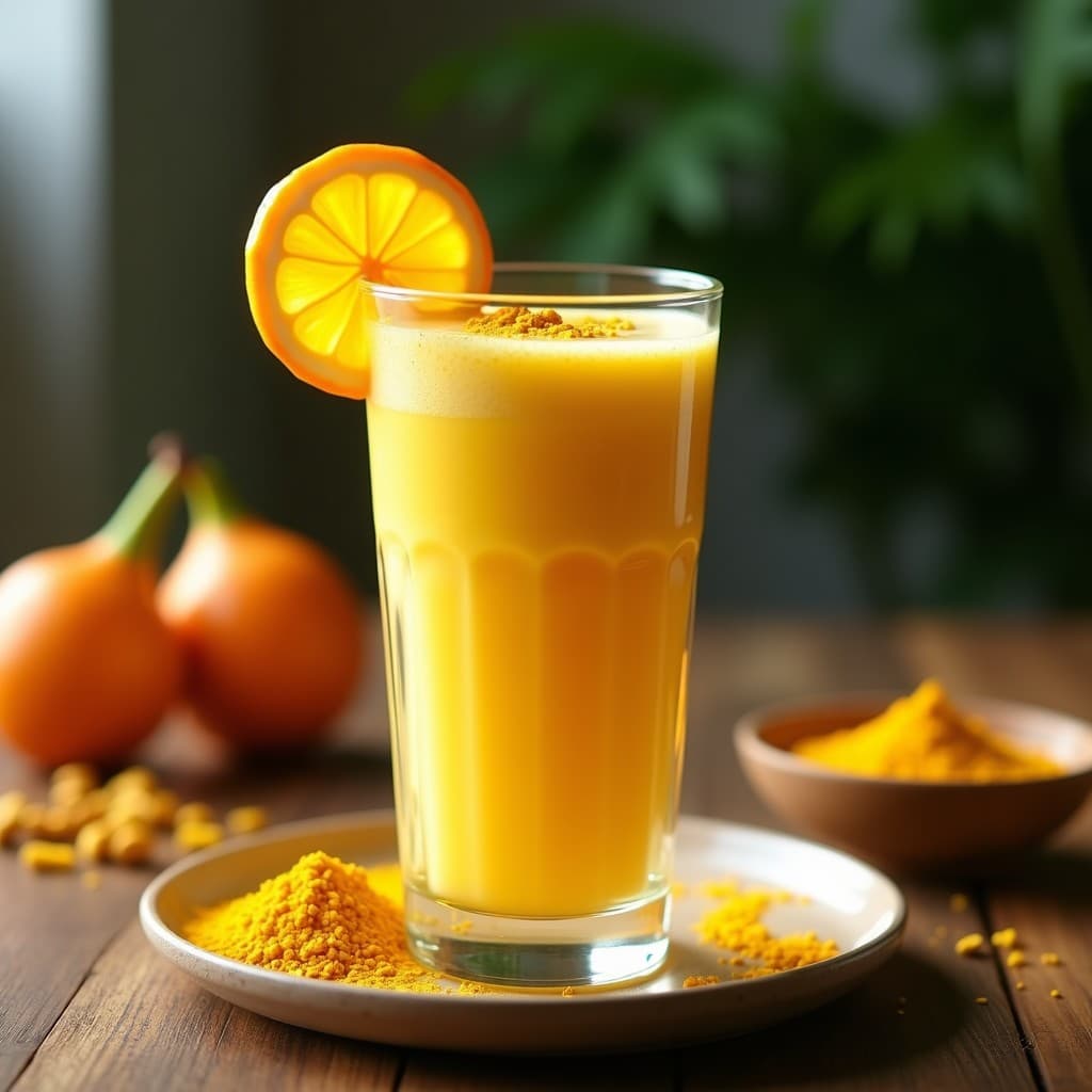 Smoothie de Camu Camu y Maracuyá con Leche de Cúrcuma: Bebida Brasilera Booster de Vitamina C