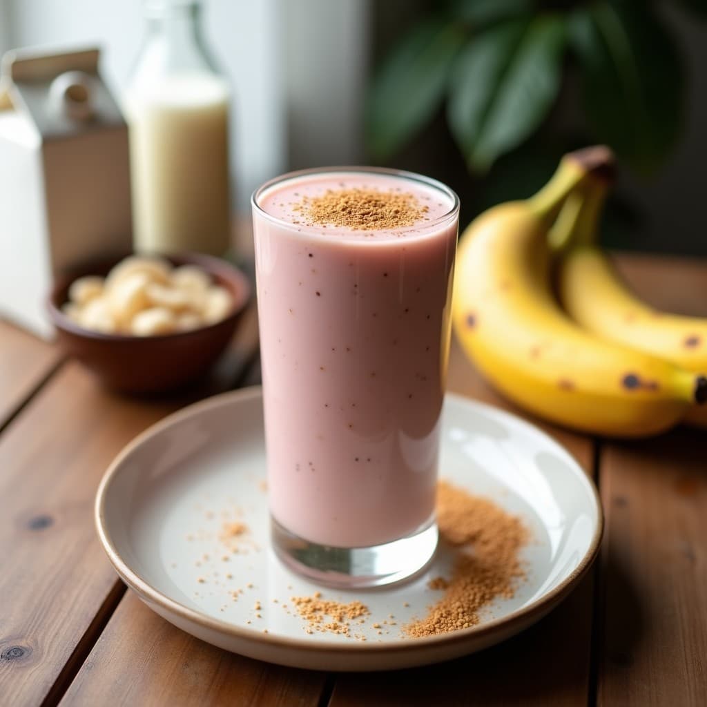 Smoothie de Camu Camu y Plátano con Leche de Almendras: Bebida Peruana Antioxidante en 5 Minutos