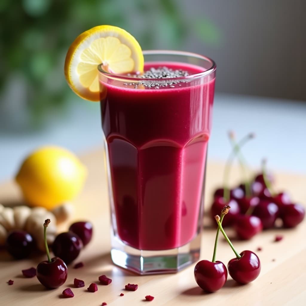 Smoothie de Cereza Ácida y Remolacha: Bebida Detox Alta en Antioxidantes Sin Azúcar