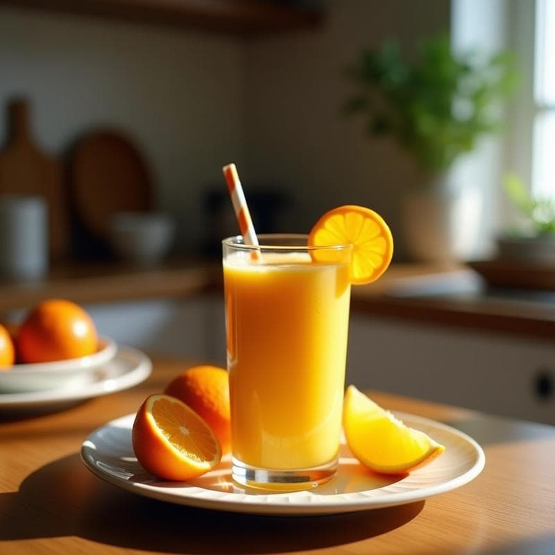 Smoothie de Cúrcuma y Naranja Sanguina: Bebida Antiinflamatoria y Energética Sin Lácteos