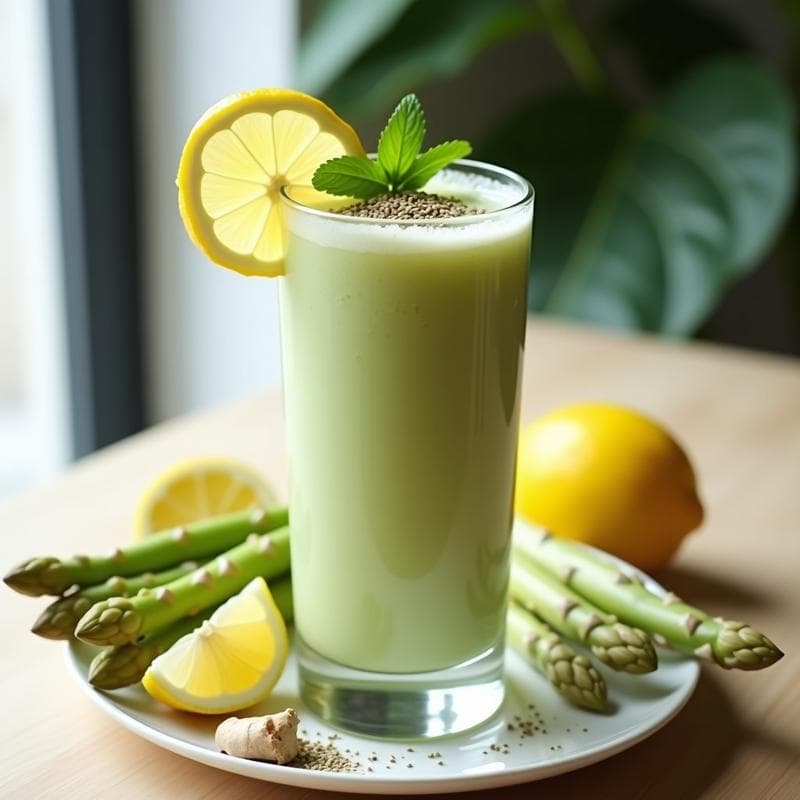 Smoothie de Espárragos Blancos y Limón: Bebida Depurativa y Diurética