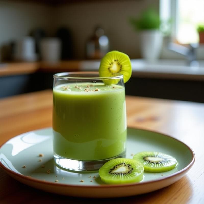 Smoothie de Espinacas, Kiwi y Jengibre: Bebida Depurativa para el Hígado en 5 Minutos