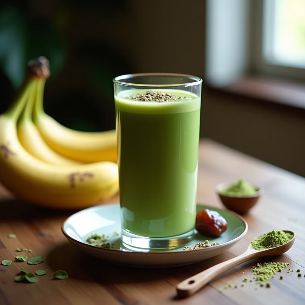 Smoothie de Espirulina y Leche de Coconut con Maca: Bebida Energética Peruana en 5 Minutos