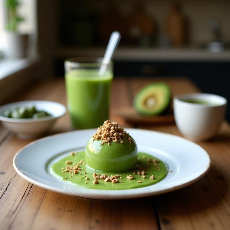 Smoothie de Espirulina y Pera con Leche de Cáñamo y Semillas de Cardo Mariano: Bebida Detox Hepática