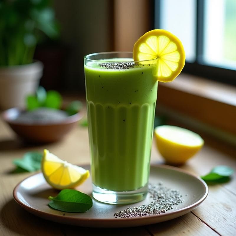 Smoothie de Guayaba y Espinacas con Semillas de Chía: Bebida Detox y Energética en 5 Minutos