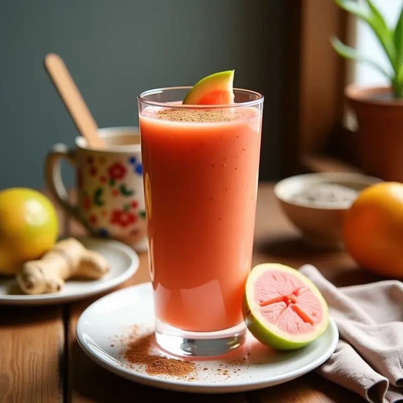 Smoothie de Guayaba y Sowet: Bebida Mexicana antioxidante y sin azúcar