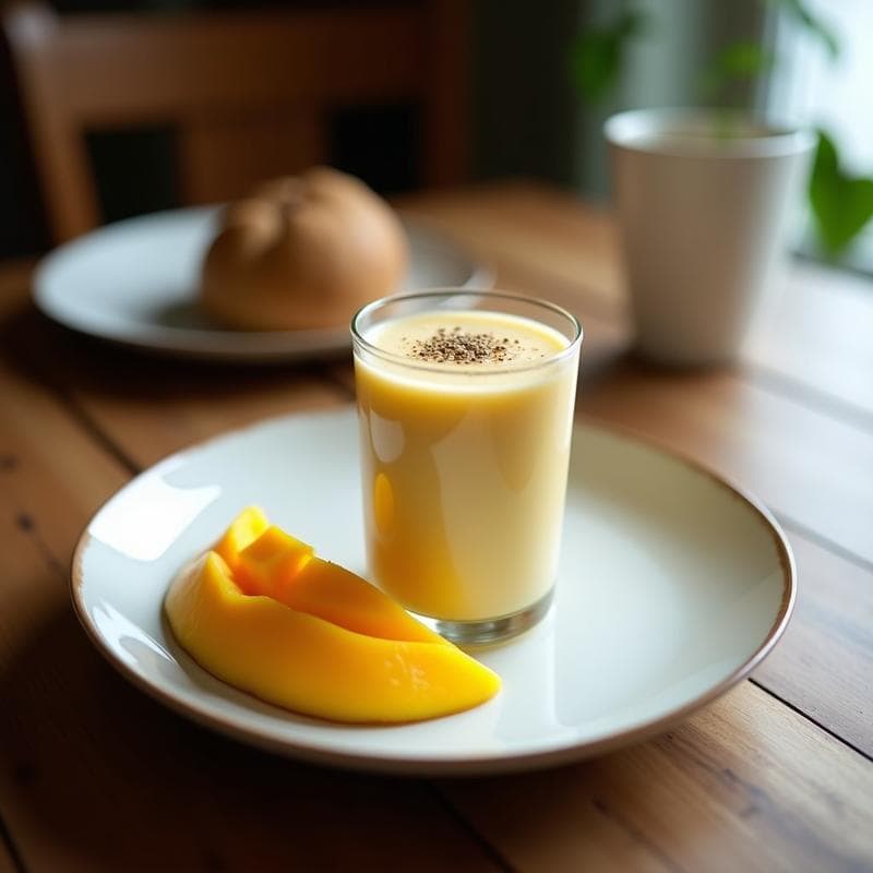 Smoothie de Kefir de Coco y Mango con Semillas de Hemp: Bebida Probiótica y Alta en Proteína
