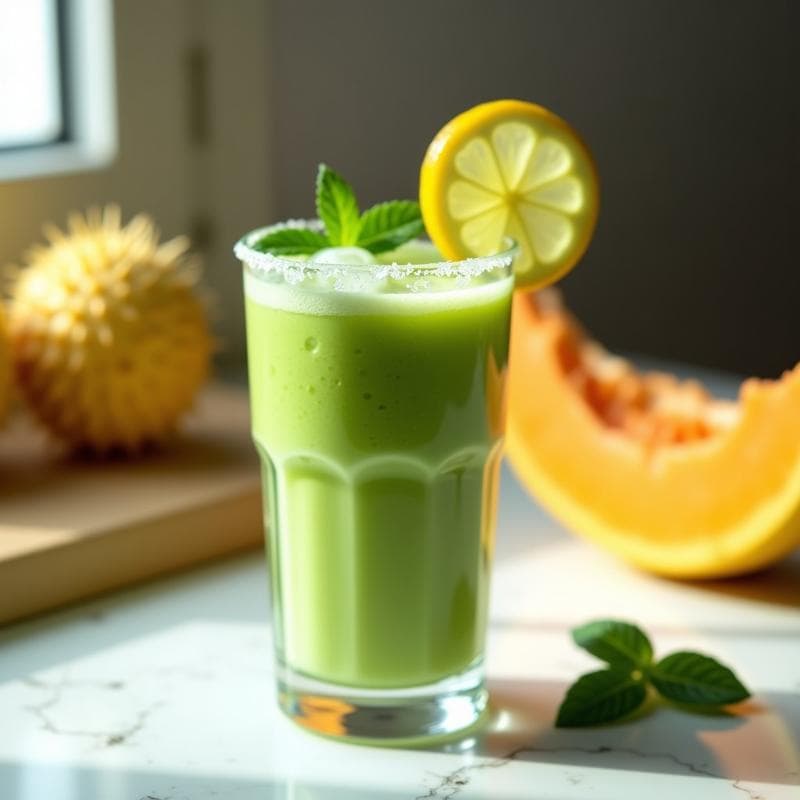 Smoothie de Kiwano y Pepino: Bebida Exótica Desintoxicante y Baja en Calorías