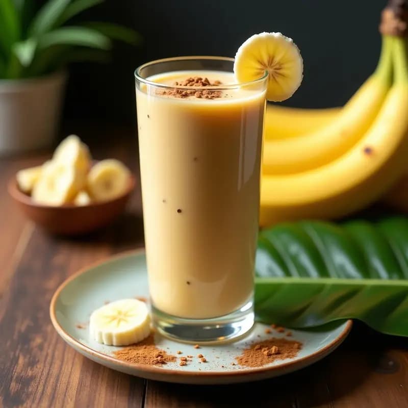Smoothie de Lucuma y Plátano con Semillas de Chía: Batido Peruano Energético y Sin Lácteos