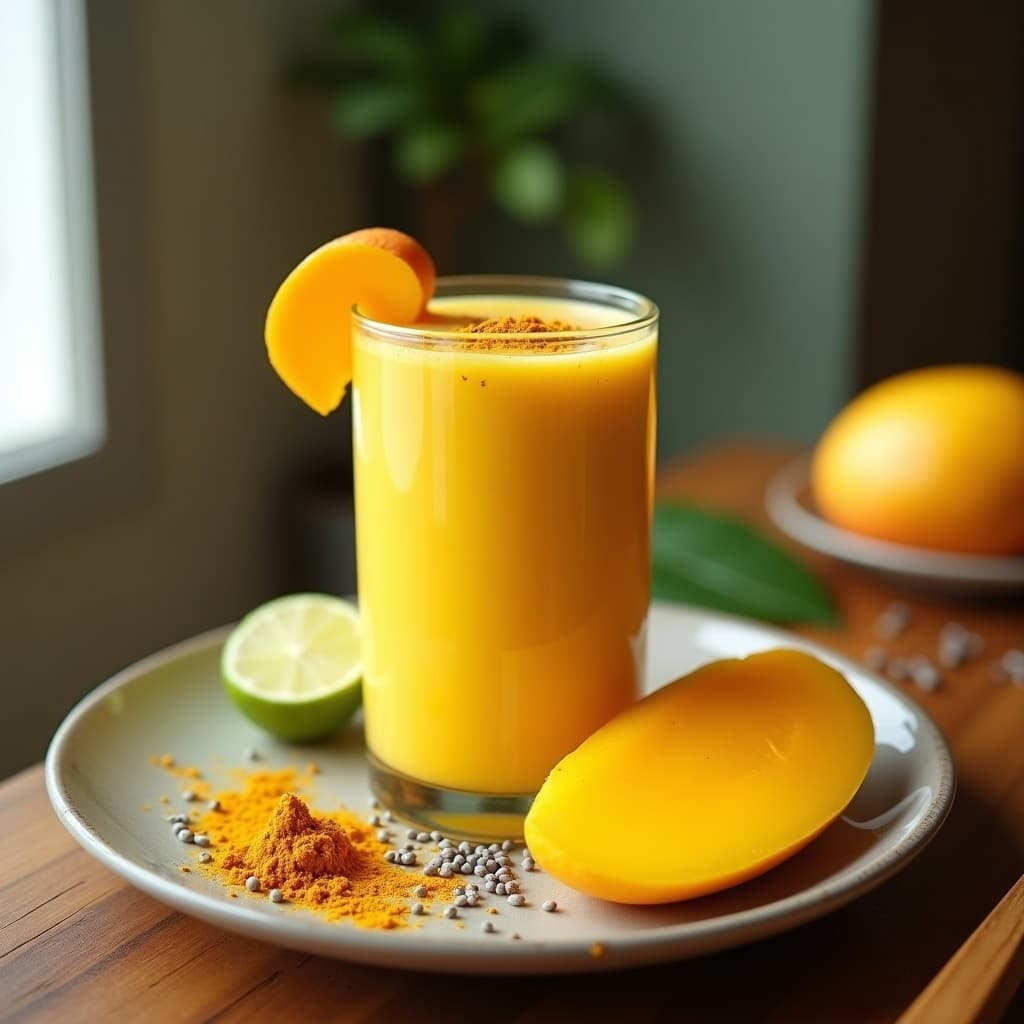 Smoothie de Mango Ataulfo y Cúrcuma: Bebida Mexicana Antiinflamatoria en 5 Minutos
